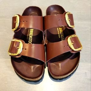 Birkenstock Big Buckel Patent Leather Sandals